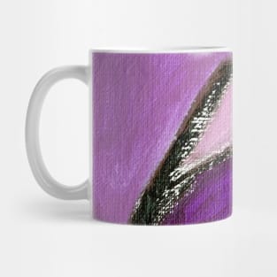 Purple Rose Pink Abstract Art Mug